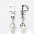 Shovel Handle Spoon Charm in 3 Metal Finishes for Jewelry Making view 3