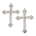 Simple Cross Metal Charm in 5 Distinct Finishes for Jewelry Making view 3
