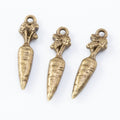 Carrot Charm in 3 Metal Finishes for Jewelry Making view 3