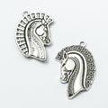 Decorative Horse Head Metal Charms in Three Finishes view 3