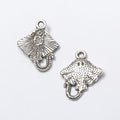 Manta Ray Charm In 5 Metal Finishes For Jewelry Making view 3