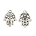 Assorted Hamsa Hand Metal Charm Pendant in 6 Finishes for DIY Jewelry view 3