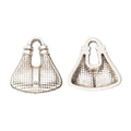 Textured Handbag Metal Charm Pendant For Jewelry Making view 3