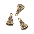 Small Seated Guanyin Metal Charm Pendant For Jewelry Making And Craft Projects view 3