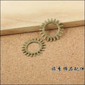 Open Gear Ring Jewelry Components in 3 Metal Finish Options view 3