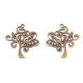 Scrollwork Tree Metal Charms in 2 Pictured Finishes view 3
