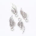 Feathered Single Wing Charm Pendants in Five Finishes view 3