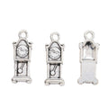 Grandfather Clock Charm In 2 Metal Finishes For Jewelry Making view 3