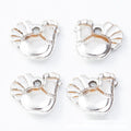 Chinese Zodiac Rooster Metal Charms in 4 Pictured Finishes view 3