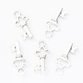 Small Ornate Key Charm in Seven Metal Finishes for Jewelry view 3