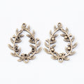Leaf Wreath Oval Chandelier Connector in Two Antique Finishes view 3