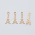 Eiffel Tower Charms in Four Contrasting Metal Finishes view 3
