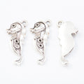 Curled Seahorse Metal Charm Pendant For Jewelry Making And Craft Projects view 3