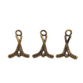 Crossed Hockey Stick Metal Charms in Three Finishes view 3