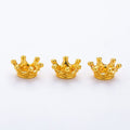 Mini Crown Metal Beads in Nine Finishes for Jewelry Making view 3