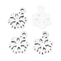 Openwork Snowflake Metal Charm in 5 Distinct Finishes for Jewelry Making view 3