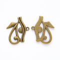 Eye of Horus Metal Charms in Antique Bronze and Silver view 3