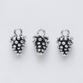 Textured Pine Cone Charm In 4 Metal Finishes For Jewelry Making view 3