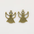 Trumpet Angel Charm Metal Pendant for Jewelry Making view 3