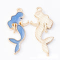 Pastel Enamel Mermaid Metal Charms In Four Colors Jewelry Findings view 3