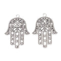 Hamsa Hand Charm Pendants in 2 Metal Finish Options view 3