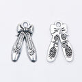 Ballet Slippers Charm In 3 Metal Finishes For Jewelry Making view 3