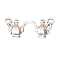 Two Handle Teapot Antique Metal Charms Jewelry Findings view 3