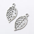 Vintage Finish Metal Openwork Leaf Charms in 5 Style Options view 3