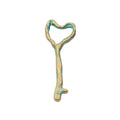 Heart Top Key Shaped Bottle Opener in Multiple Metal Finishes for Jewelry Making view 3