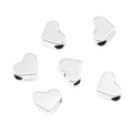 Smooth Heart Metal Spacer Beads in 4 Distinct Finishes view 3