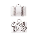 Travel Suitcase Charm in 5 Metal Finishes for Jewelry Making view 3