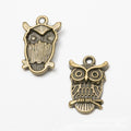 Vintage Owl Charm in 2 Finishes for DIY Jewelry Making view 3