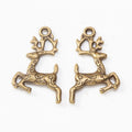 Leaping Deer Charms in Six Contrasting Metal Finishes view 3