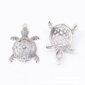 Openwork Turtle Metal Charm in 3 Distinct Finishes for Jewelry Making view 3