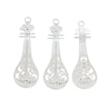 Filigree Guitar Metal Charm Pendant in 2 Finishes for DIY Jewelry view 3