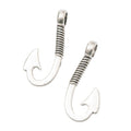 Fish Hook Metal Charms in Three Antique Finishes for Jewelry Making view 3