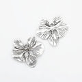Four Petal Flower Connectors in 2 Metal Finish Options view 3