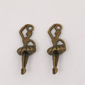 Ballerina Charm In 4 Metal Finishes For Jewelry Making view 3
