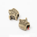 Mixed Motif Large Hole Antique Bronze Metal Beads Craft Beads view 3