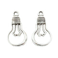 Openwork Light Bulb Metal Charms in Two Finishes Jewelry Making Pendants view 3