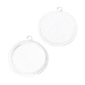 Round Beaded Edge 25 mm Cabochon Pendant Tray Settings view 3