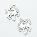 Rearing Horse Metal Charms in Four Metallic Finishes view 3
