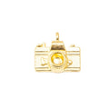 Detailed Retro Camera Metal Charms in Five Finish Options view 3