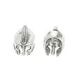 Roman Helmet Bead Alloy Jewelry Making Component in 2 Finish Options view 3