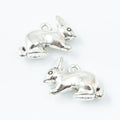 Three Dimensional Rabbit Charm Metal Jewelry Making Pieces view 3