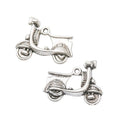 Classic Scooter Metal Charms in Four Metallic Finishes view 3