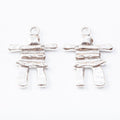 Stacked Stone Figure Charm Metal Jewelry Making Pieces view 3