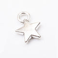 Small Five Point Star Charms in Two Antique Finishes view 3