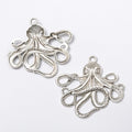 Openwork Octopus Charm in Four Vintage Metal Finishes view 3