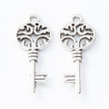Ornate Vintage Key Antique Metal Charms Jewelry Findings view 3